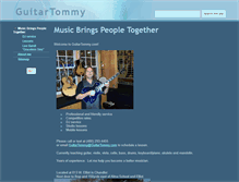 Tablet Screenshot of guitartommy.com